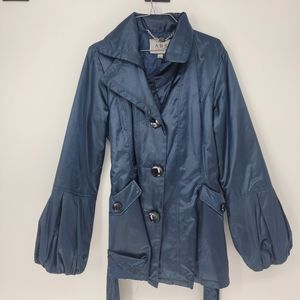 ABS Blue Insulated Mettalic Blue Coat Large
